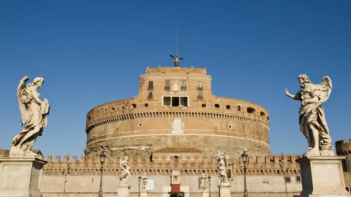 Castel Sant Angelo in the city of Rome, Italy.