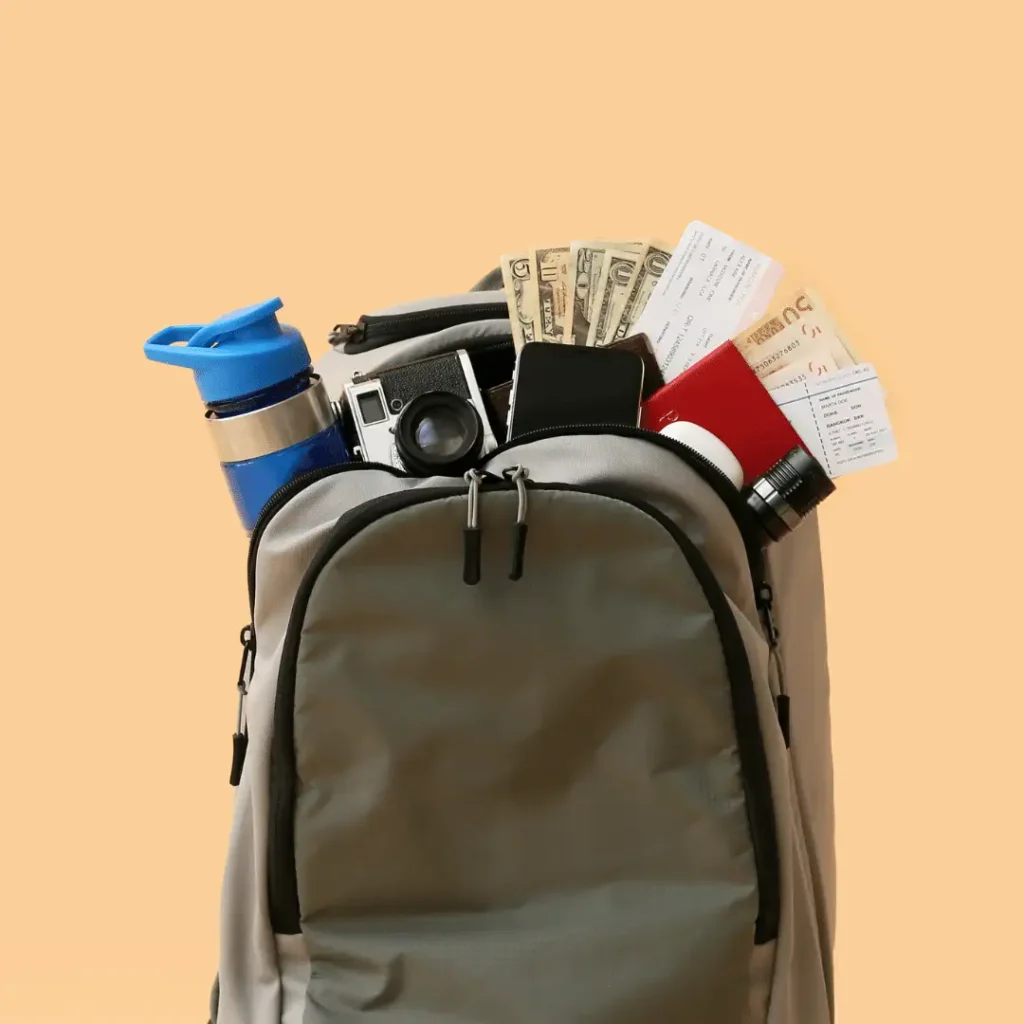 Ultralight packing tips and flight essentials that you should pack in your personal item or carry on bag when travelling.