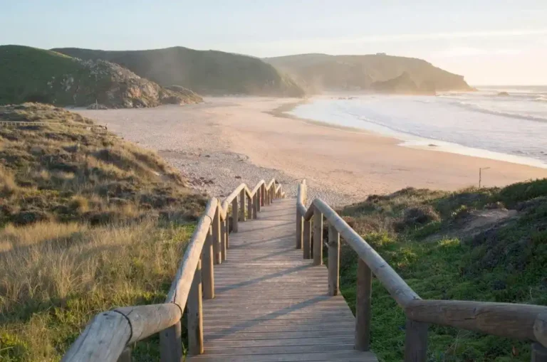 Amado beach, also known as praia do Amado in Portuguese, considered to be one of the best surf beaches in Portugal.