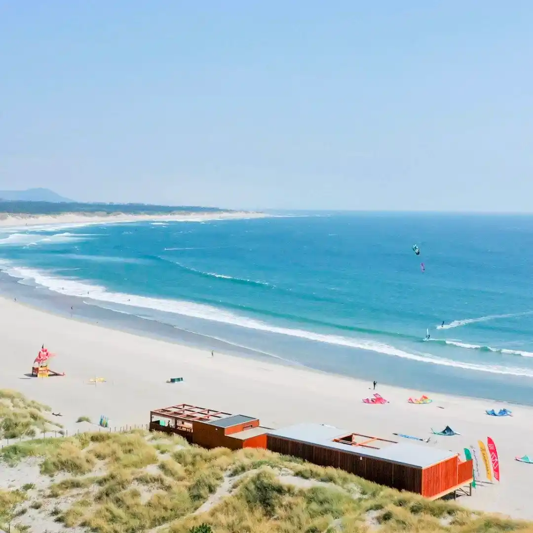 Cabedelo beach, also know in Portuguese as Praia do Cabedelo, considered to be one of the best surf beaches in Portugal.
