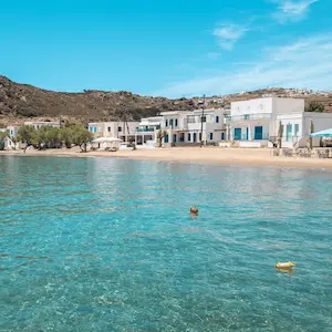 Quiet beach in the island of Kimolos in Greece.
