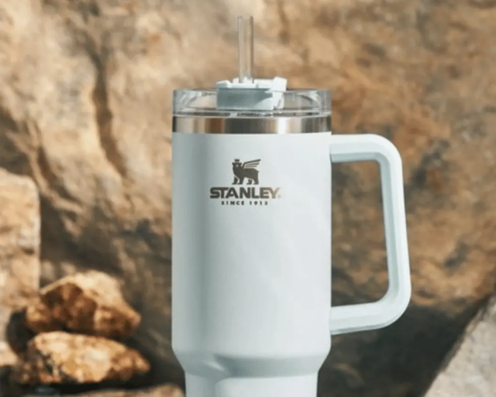Close up of the Stanley cup travel quencher.