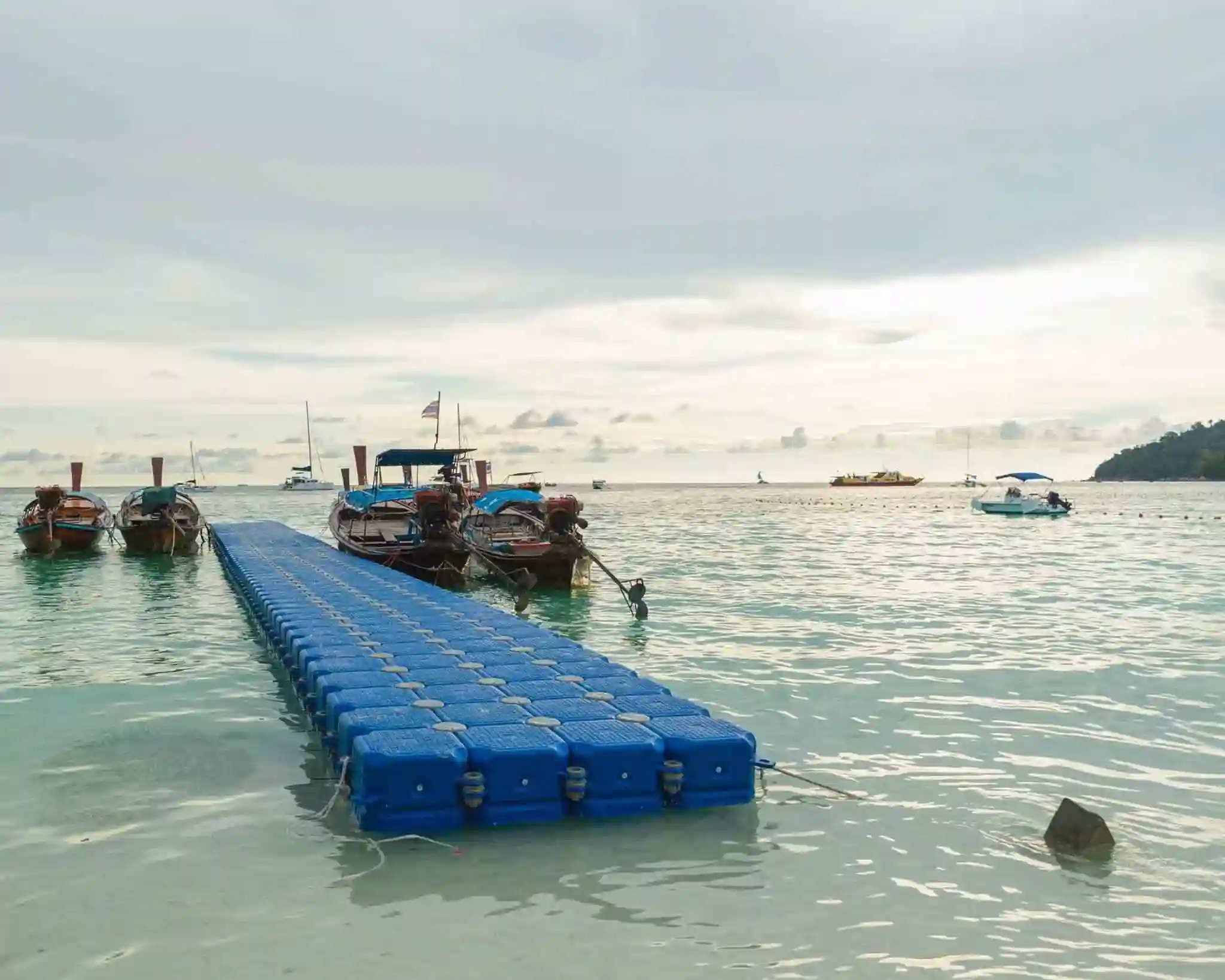 The small boat pier in Koh Lipe, Thailand.