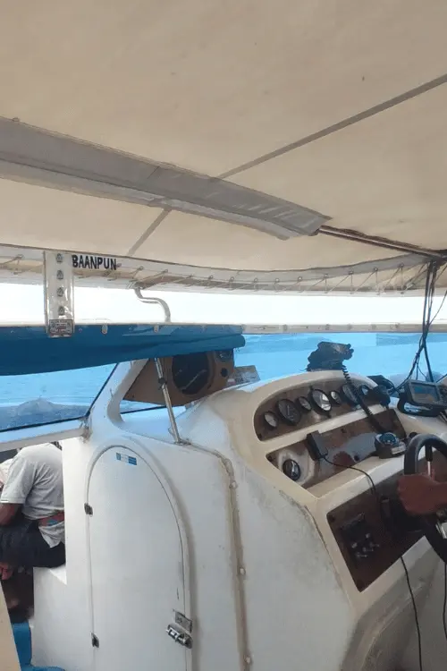 The skipper piloting the speedboat to Koh Lipe, Thailand.