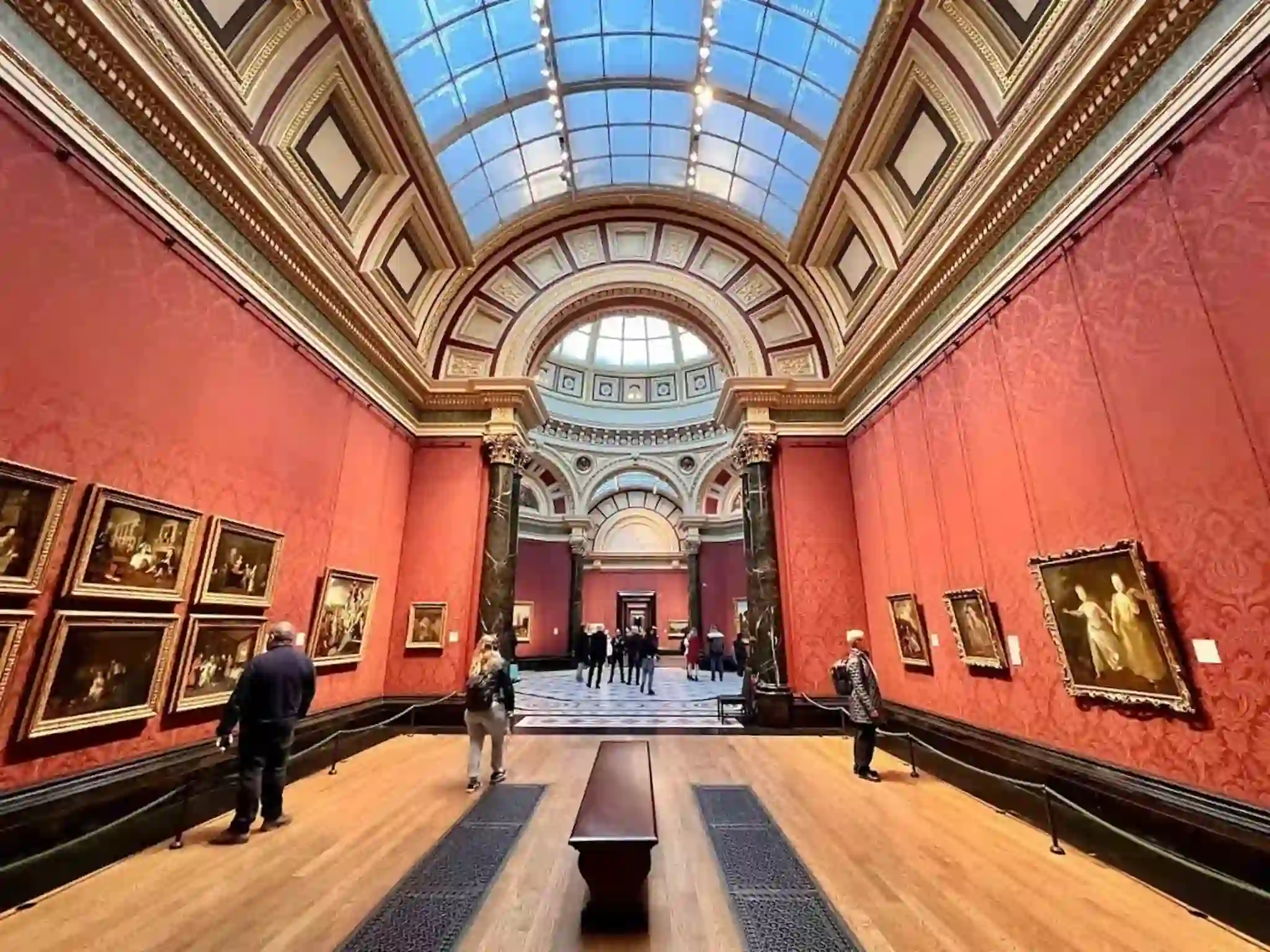 A gallery in the National Gallery in London, UK.