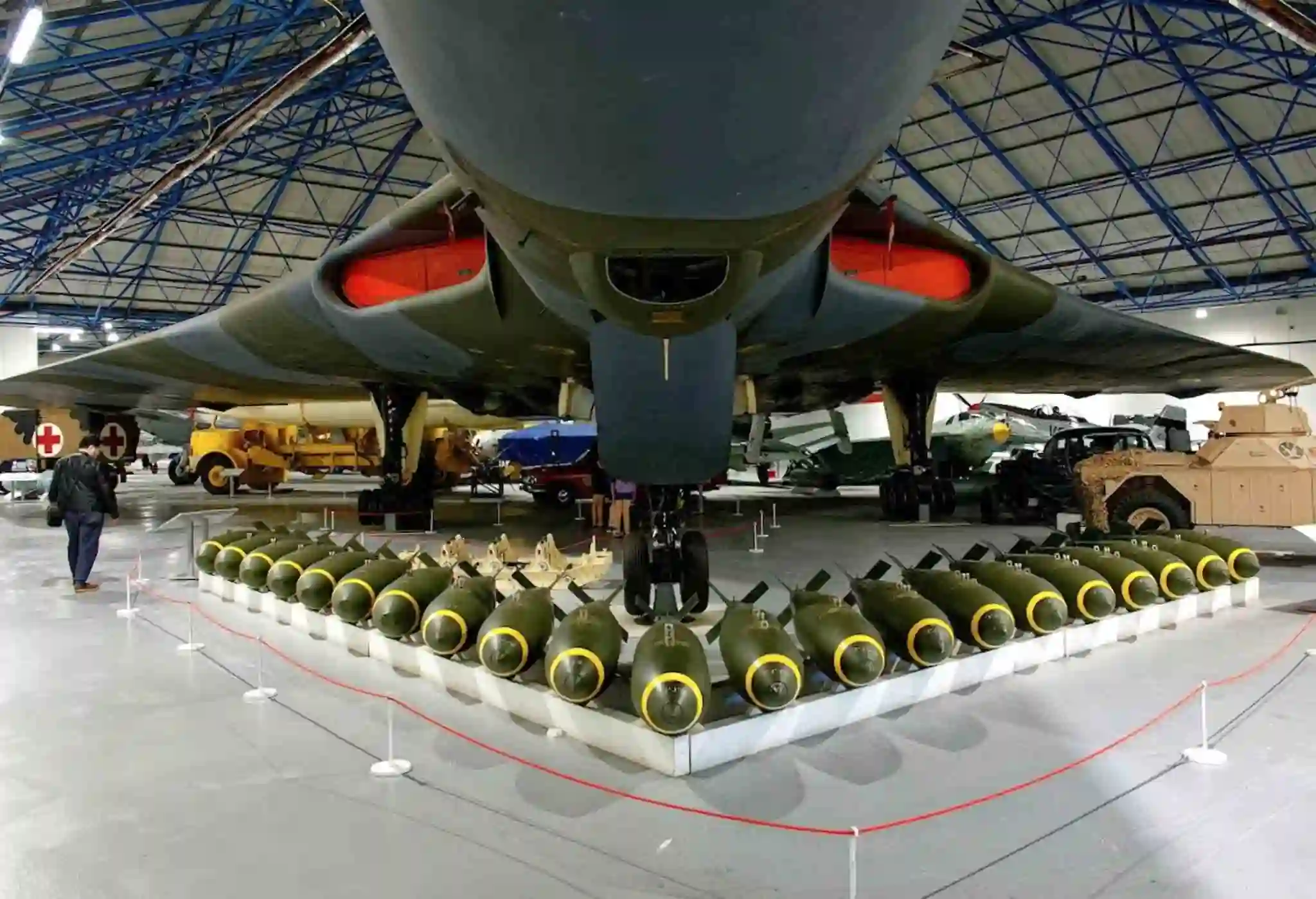 A plane in the Royal Air Force Museum in London, UK.