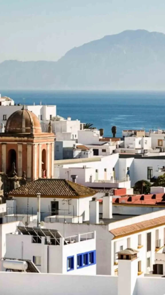 The rooftops of Tarifa, one of the best beach towns in Southern Spain.