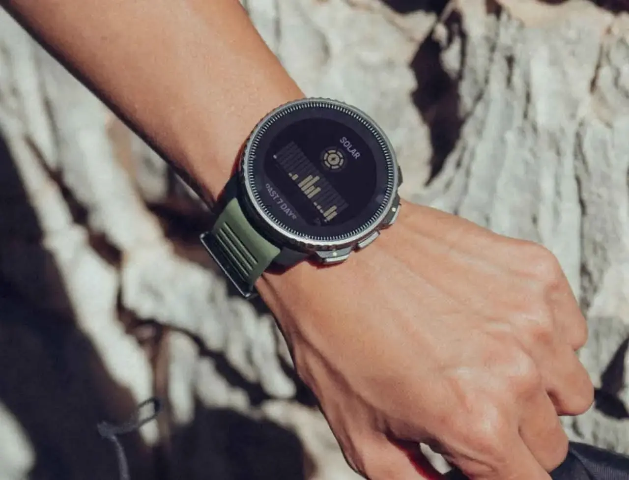 Suuto Vertical Titanium Solar watch, one of the best hiking watches you can buy.