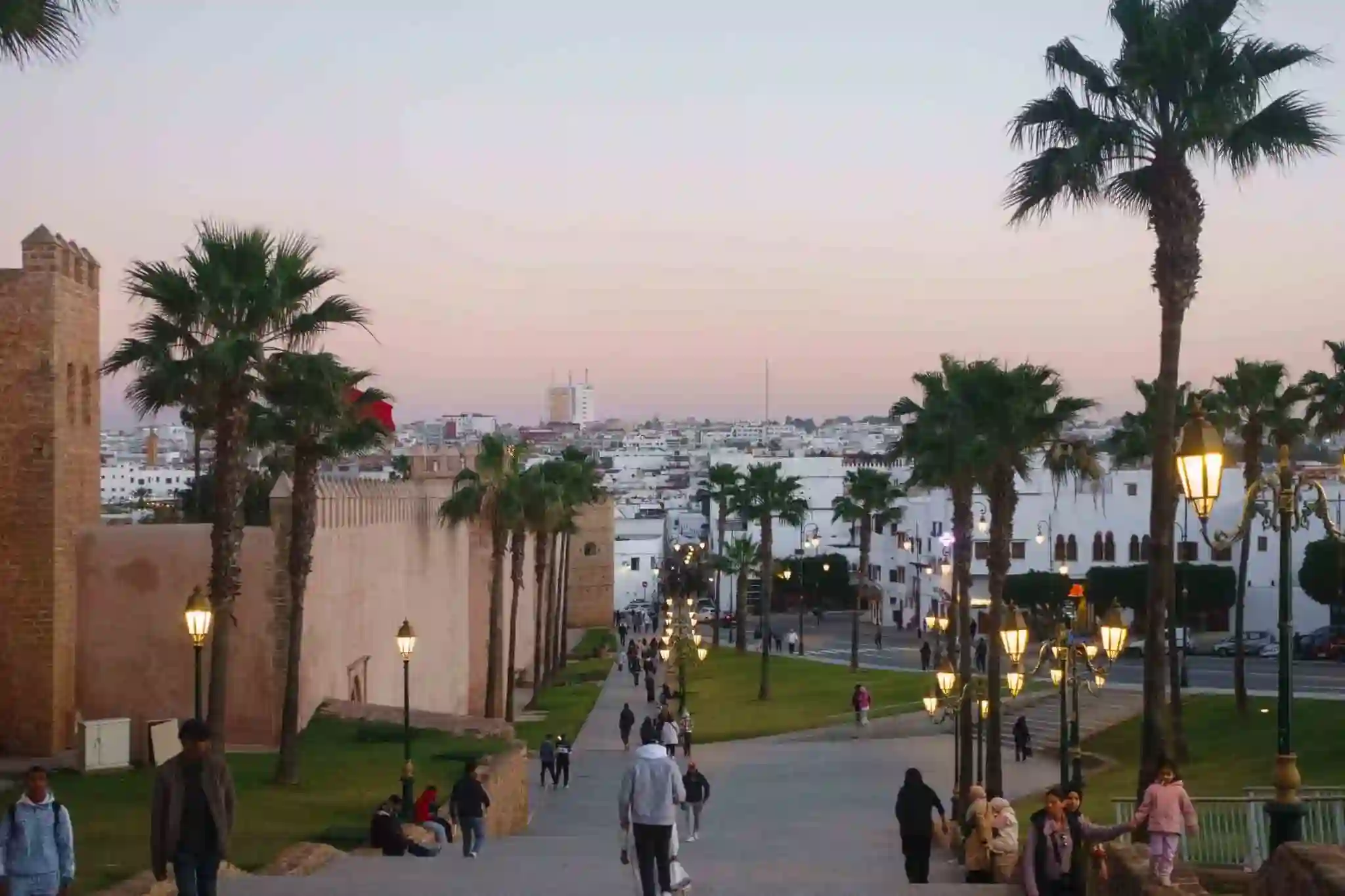 Sunset next to the Kasbah of the Udayas captured while visiting Rabat in Morocco.
