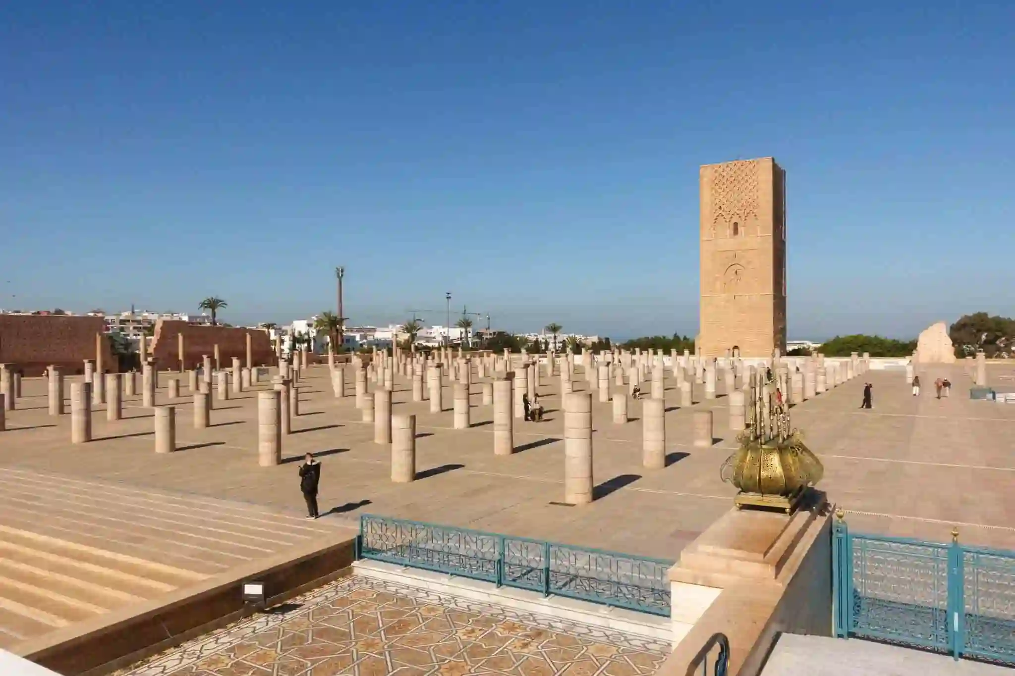 The Hassan Tower complex in Rabat, Morocco