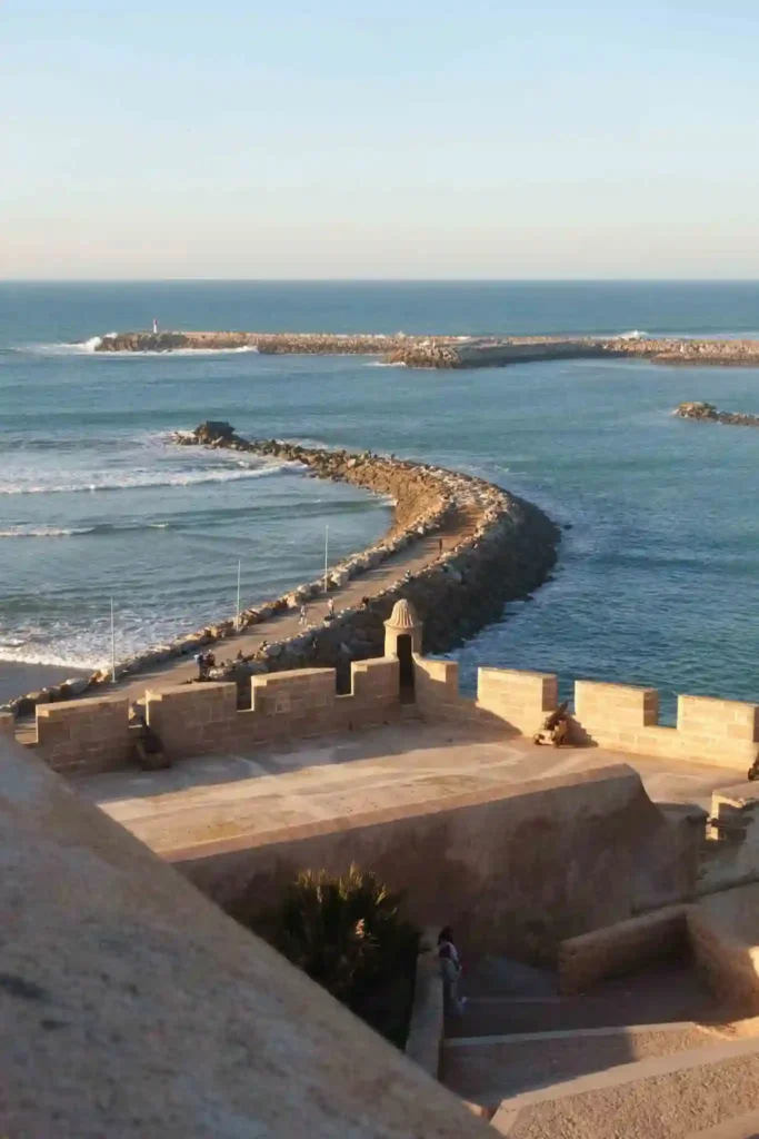 View of the Atlantic Ocean from the Kasbah of the Oudayas, Rabat, Morocco