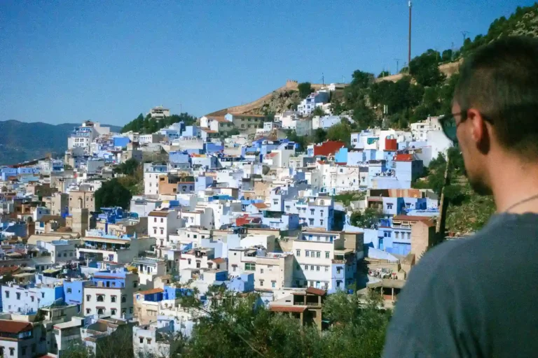 Our Chefchaouen travel experience, and a view of Morocco's Blue City.