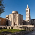 The famous Roman Forum in Old Town from our Zadar travel guide in Croatia.