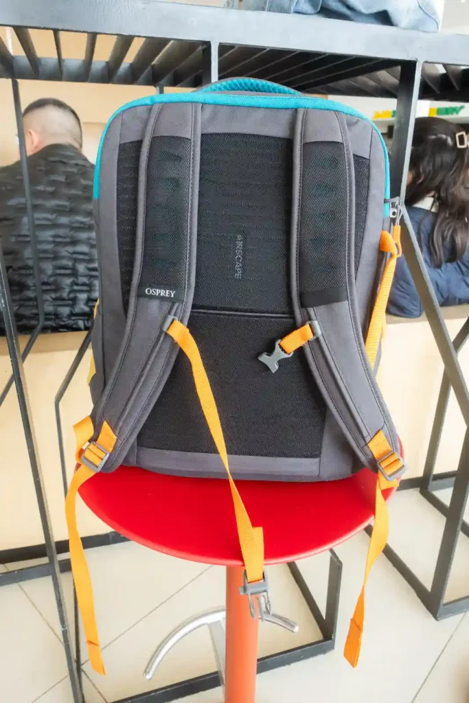 Osprey Daylite 26+6 backpack back panel.